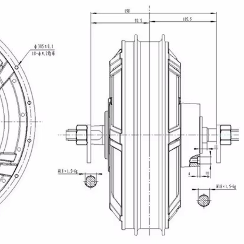 QS Motor 273 Model 72v-144v Sp - Qs Motor 273 8000W Hub Motor 评论和价格
